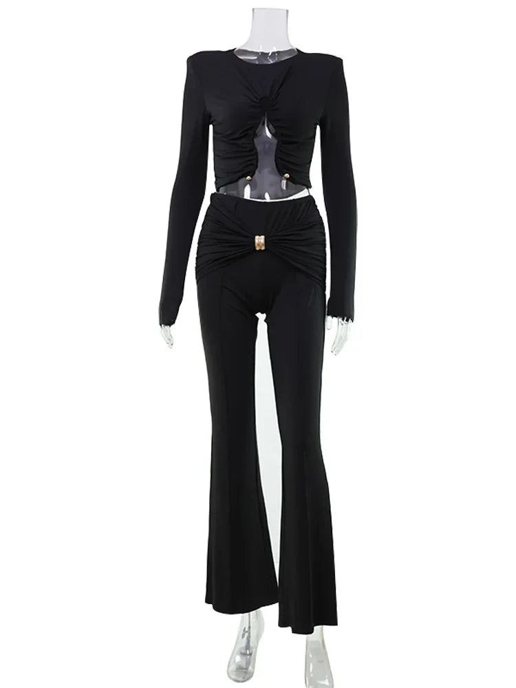 La Monique — Sculpted Cut-Out Pant Set