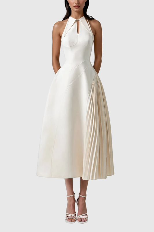 Zion — Sleeveless Ruched Deconstruct Maxi Dress