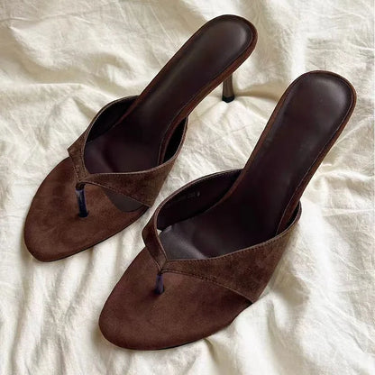 Le Sienna Heel — Minimal Cross-Strap Mule