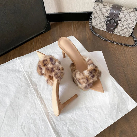 Le Velours Mule — Soft Fur Heel