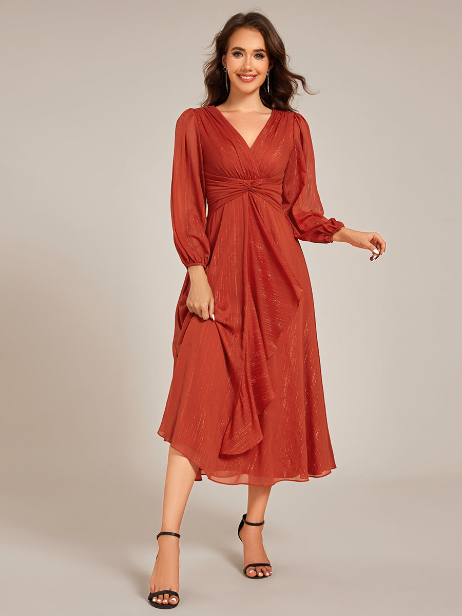 La Lumière — Soft Shimmer A-Line Dress