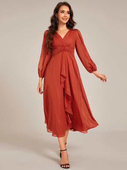 La Lumière — Soft Shimmer A-Line Dress
