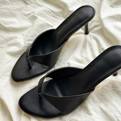 Le Sienna Heel — Minimal Cross-Strap Mule
