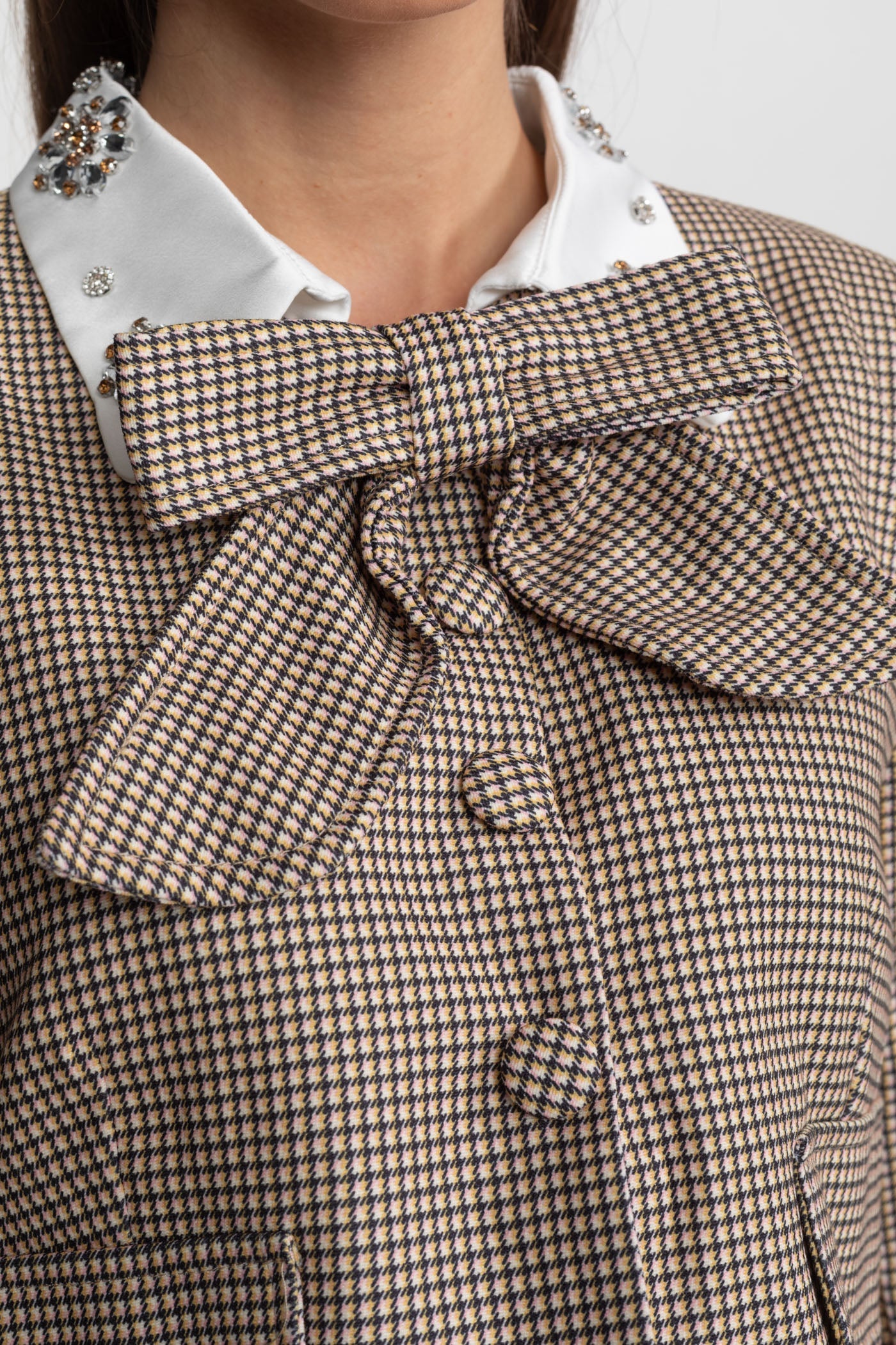 La Vérane — Heritage Check Tailored Short Set